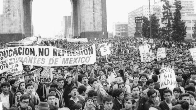 Movimiento estudiantil de 1968 en la Plaza de las Tres Culturas de Tlatelolco